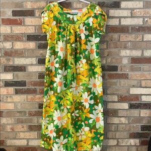 Flower Power vintage Mumu MooMoo Hawaiian dress L